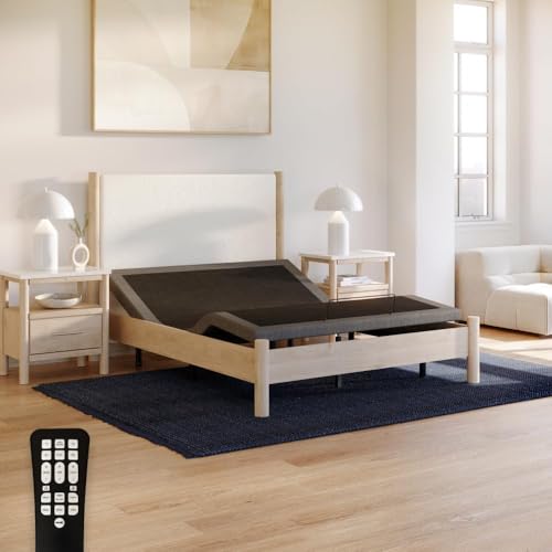 Adjustable Comfort Upholstered Premium Adjustable Base with Upgraded Motors